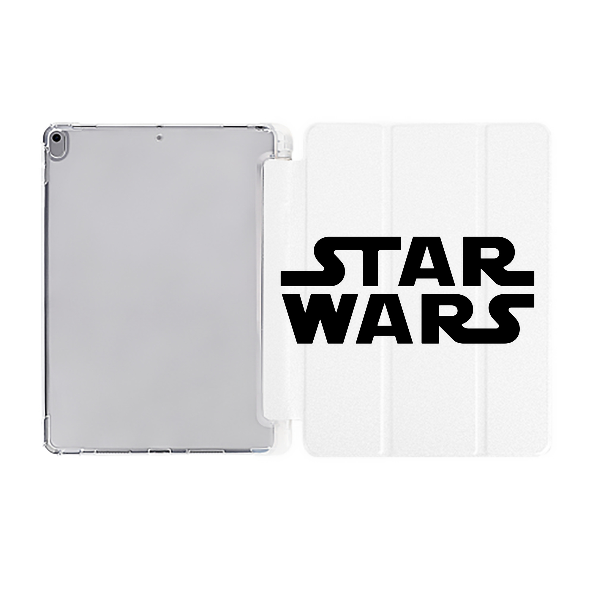 （画像用） スター・ウォーズ Star Wars IPad ケース ペン収納付き 三つ折りスタンド PUレザー×シリコン 対応機種9.5/10.5/10.9インチ